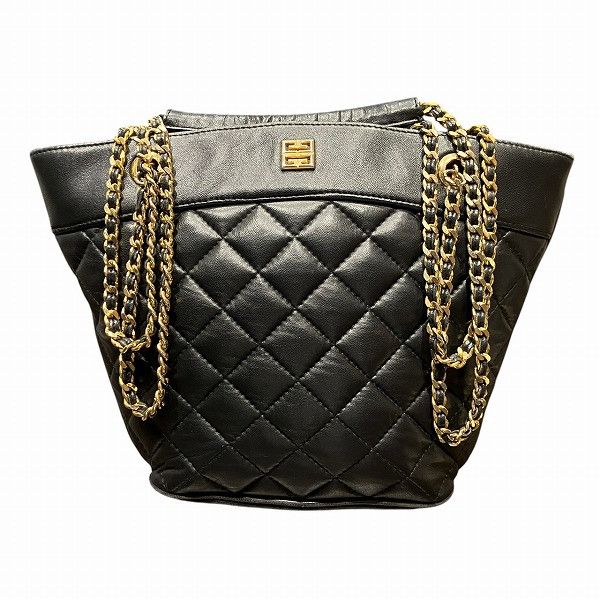 Givenchy Givenchy Quilted Leather Shoulder Bag Leather Shoulder Bag Duty Free For Usa in Black, Women's