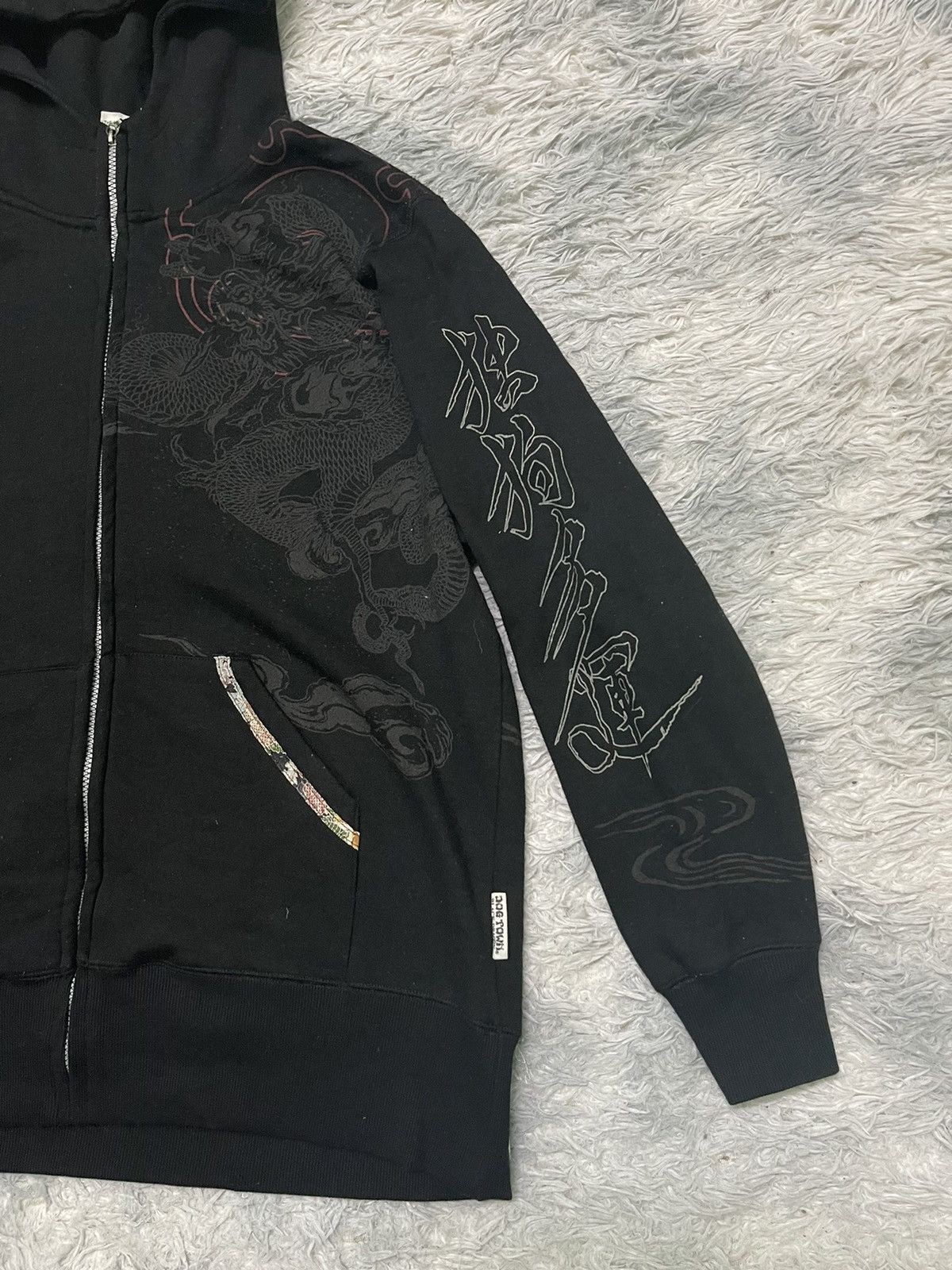 Dogtown 2000s DOG TOWN BLACK DRAGON HOODIE JACKET RARE DESIGN Size US XL / EU 56 / 4 - 4 Thumbnail