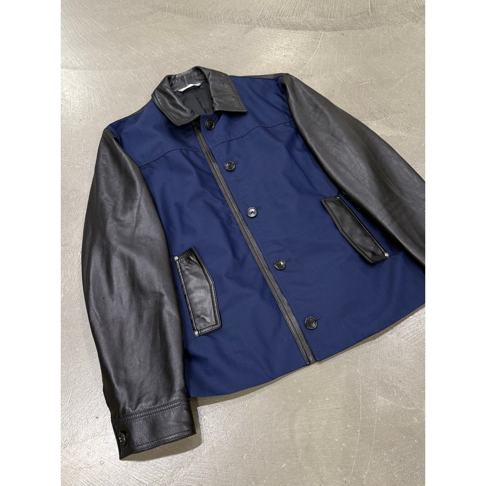 Dior 2010s Dior hybrid varsity leather jacket Size US L / EU 52-54 / 3 - 2 Thumbnail