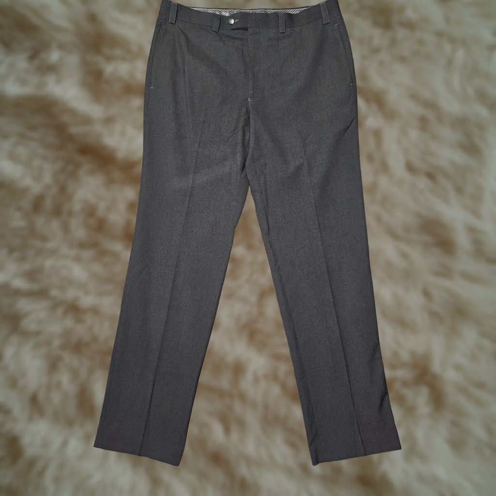 Ralph Lauren VINTAGE is not applicable; Lauren Ralph Lauren Dress Pants Mens 36x33 Gray Flat Front Suit Pants Size 36R - 1 Thumbnail