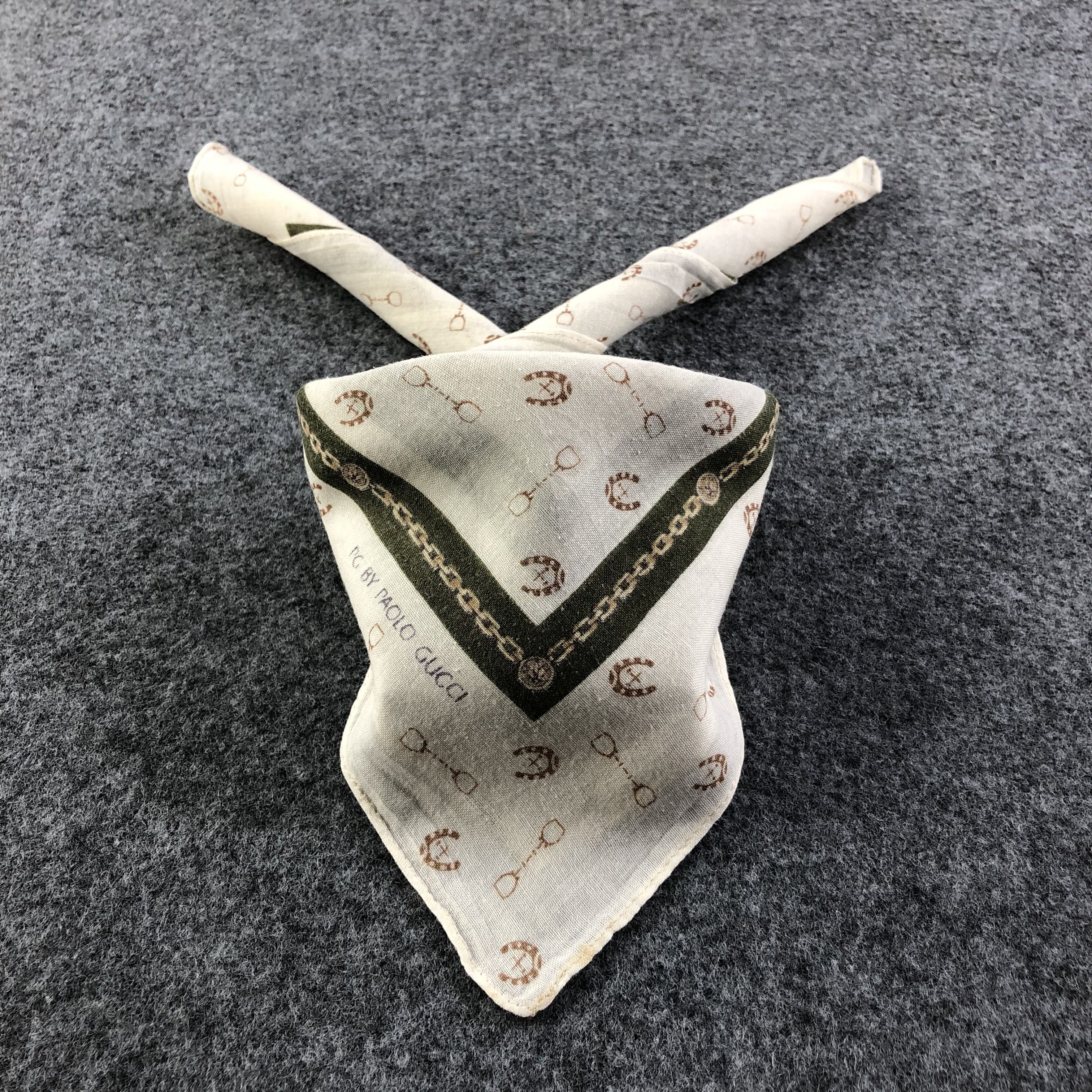 Paolo Gucci Paolo Gucci Handkerchief Neckerchief Bandana H2259 Size ONE SIZE - 2 Thumbnail