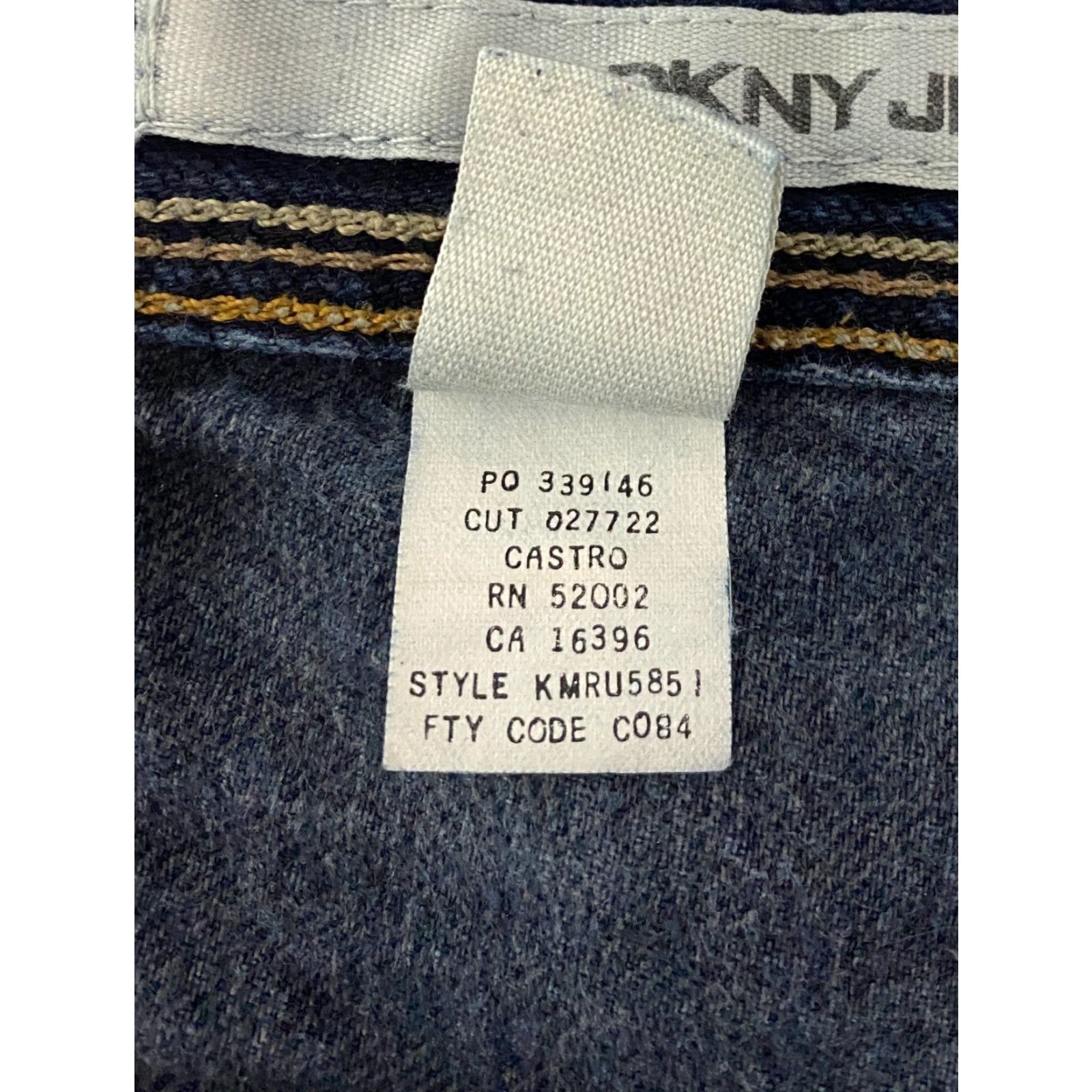 DKNY DKNY Jeans Castro Men's Size 34×30 Blue Embroidered Pockets Loose Denim Straight Jeans Mens 34 Blue Size US 34 / EU 50 - 6 Thumbnail