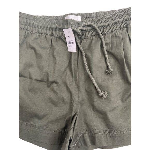 Lou & Grey Lou & Grey Olive Noir Drawstring Shorts Size 27" / US 4 / IT 40 - 3 Thumbnail