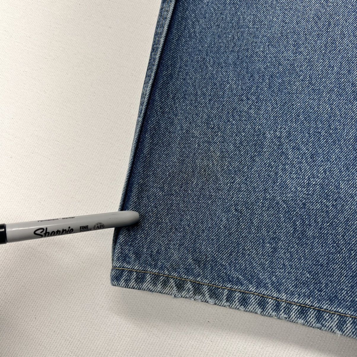 Carhartt × Vintage Carhartt Jeans Blue Loose Fit Straight Blue Faded Logo Y2K Size US 33 - 16 Thumbnail