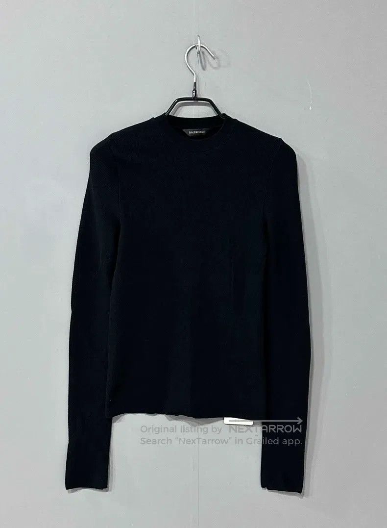 Balenciaga Balenciaga Sleeve Logo Knit Sweater Size US L / EU 52-54 / 3 - 1 Thumbnail
