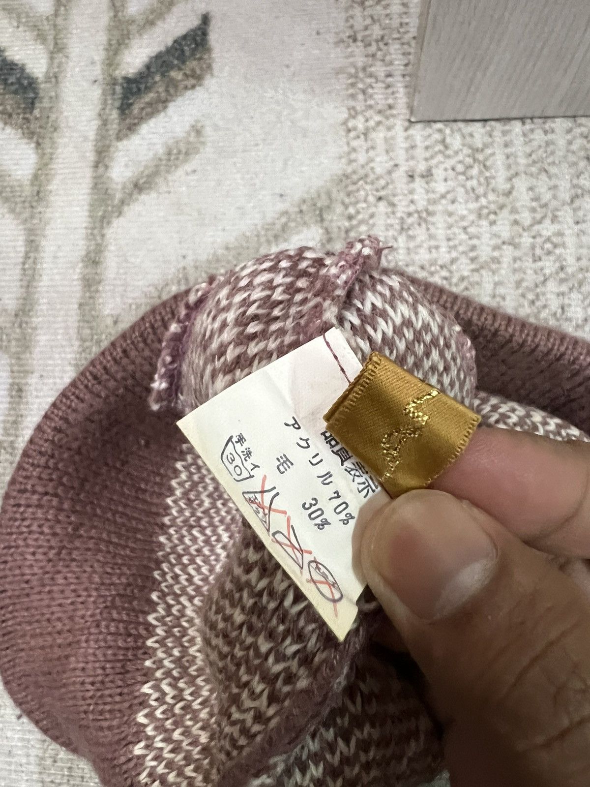 Designer × Lancel Vintage Lancel Overprint Beanie Hats Size ONE SIZE - 7 Thumbnail