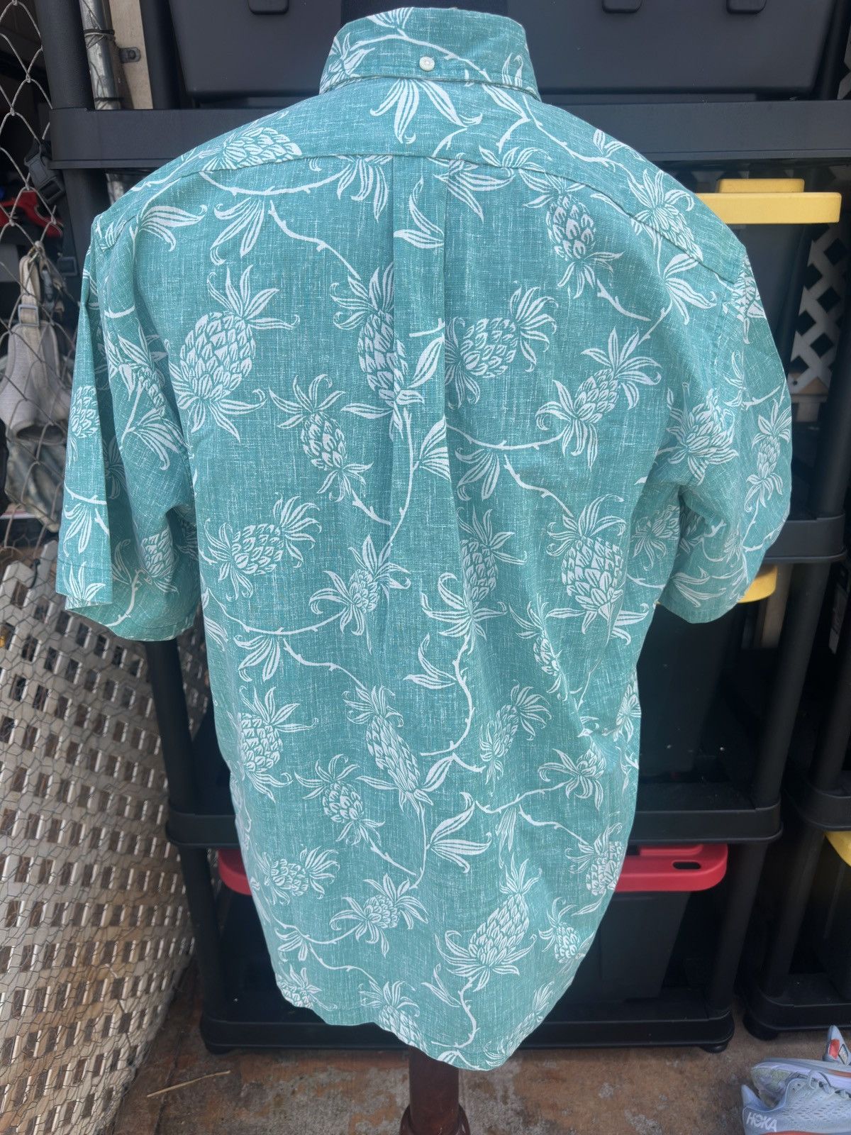 Reyn Spooner PreOwned Reyn Spooner Hawaiian Print Green Men's L Size US L / EU 52-54 / 3 - 2 Thumbnail