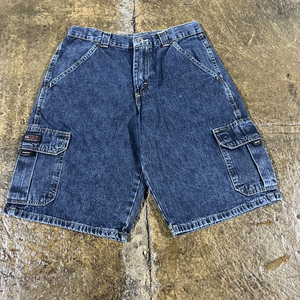 JNCO × Vintage × Wrangler Crazy Y2K Baggy Cargo Jorts JNCO Utility Skater Shorts Size US 29 - 4 Thumbnail