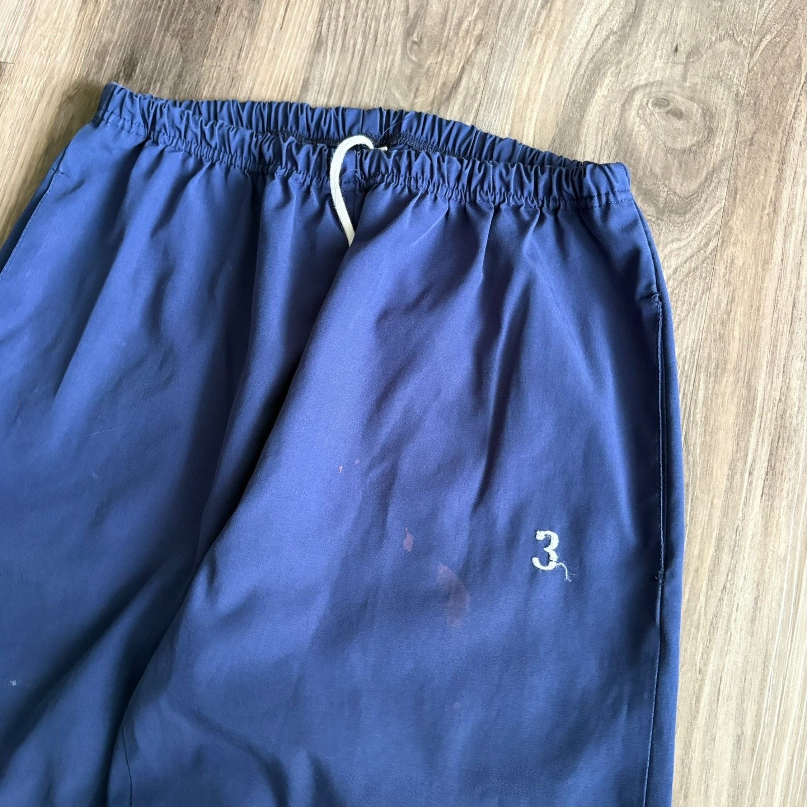 Vintage Vintage 1970s Striped Track Pants Men's Size S Blue Short Size US 32 / EU 48 - 8 Thumbnail