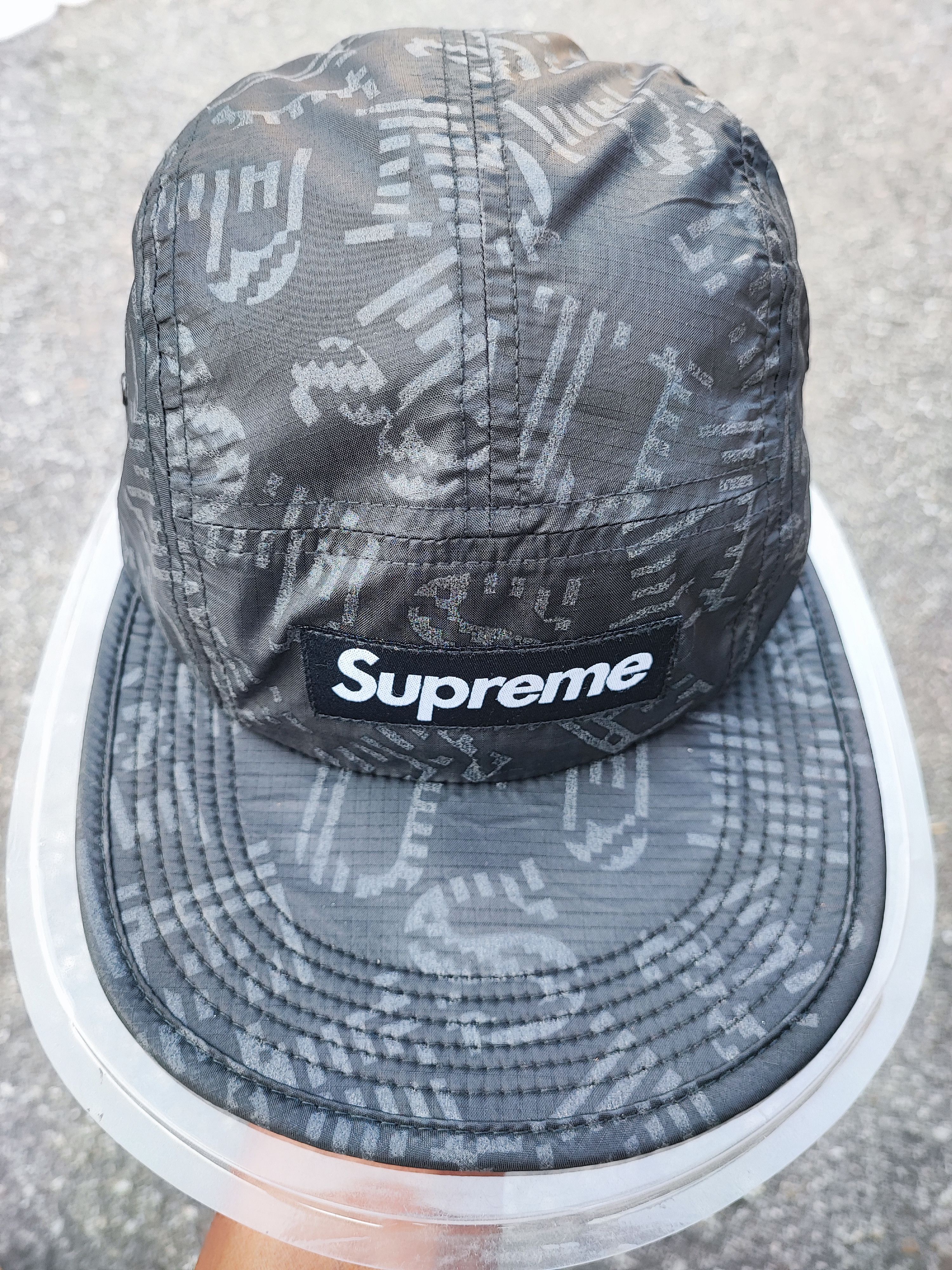 Supreme × Vintage Supreme Iridescent Box Logo Light Blue Camp Cap