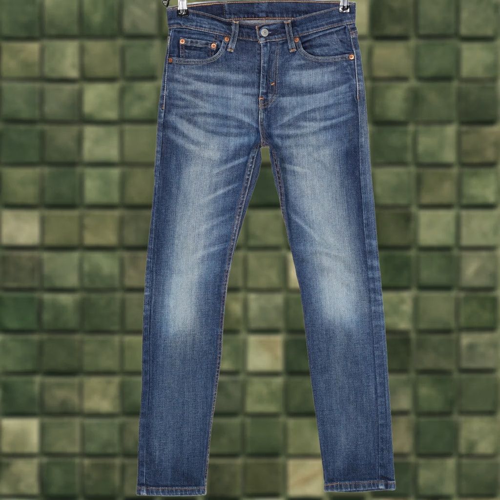 Levi's LEVI’S 510 Skinny Fit Stretch Jeans Men W28 L30 DZ6108 Blue Medium Denim 5-Pocket Rise Mid 10-12in Slim Zip Pocket Mens Size US 28 / EU 44 - 1 Thumbnail
