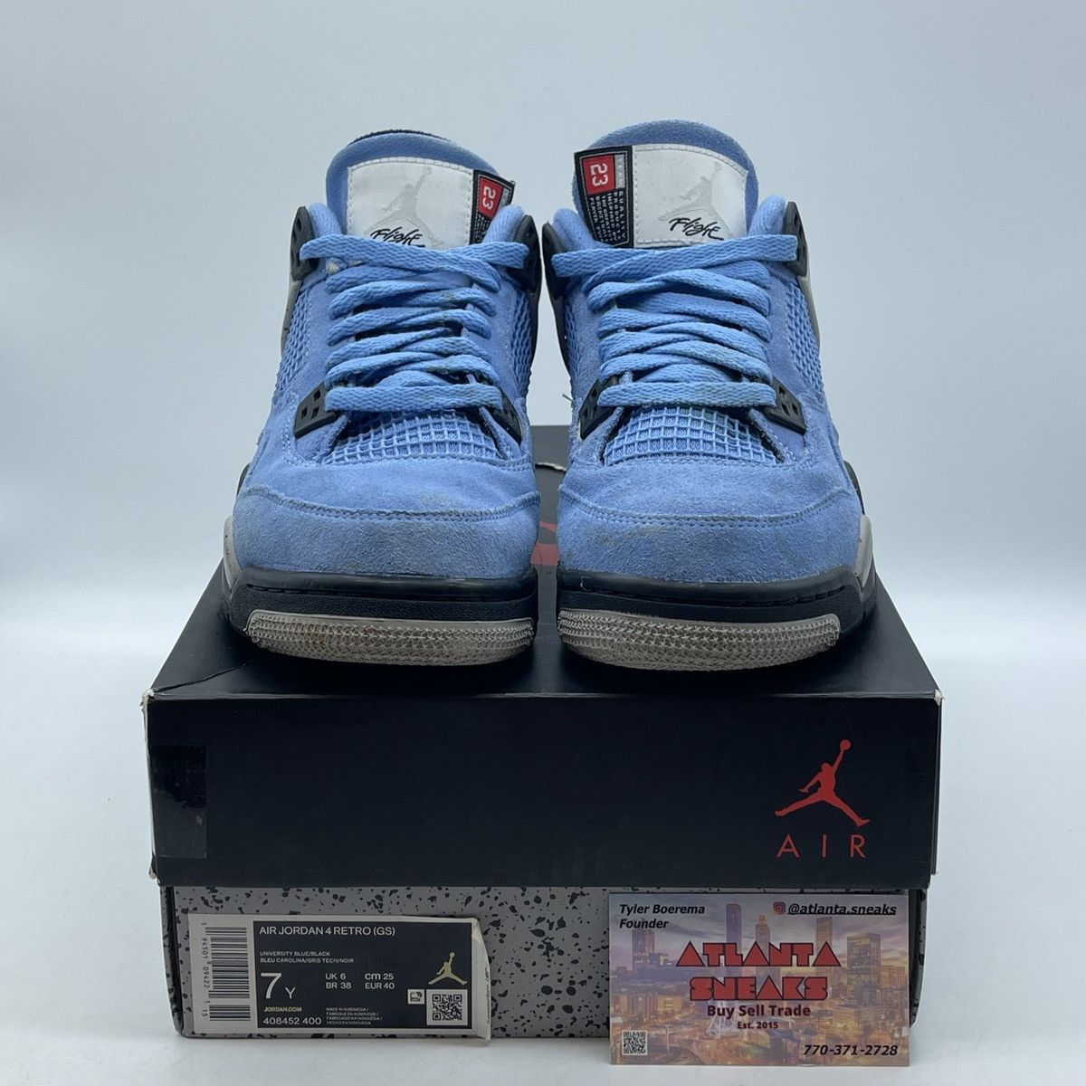 Jordan Brand Air Jordan 4 GS University blue Size US 7 / EU 40 - 2 Thumbnail