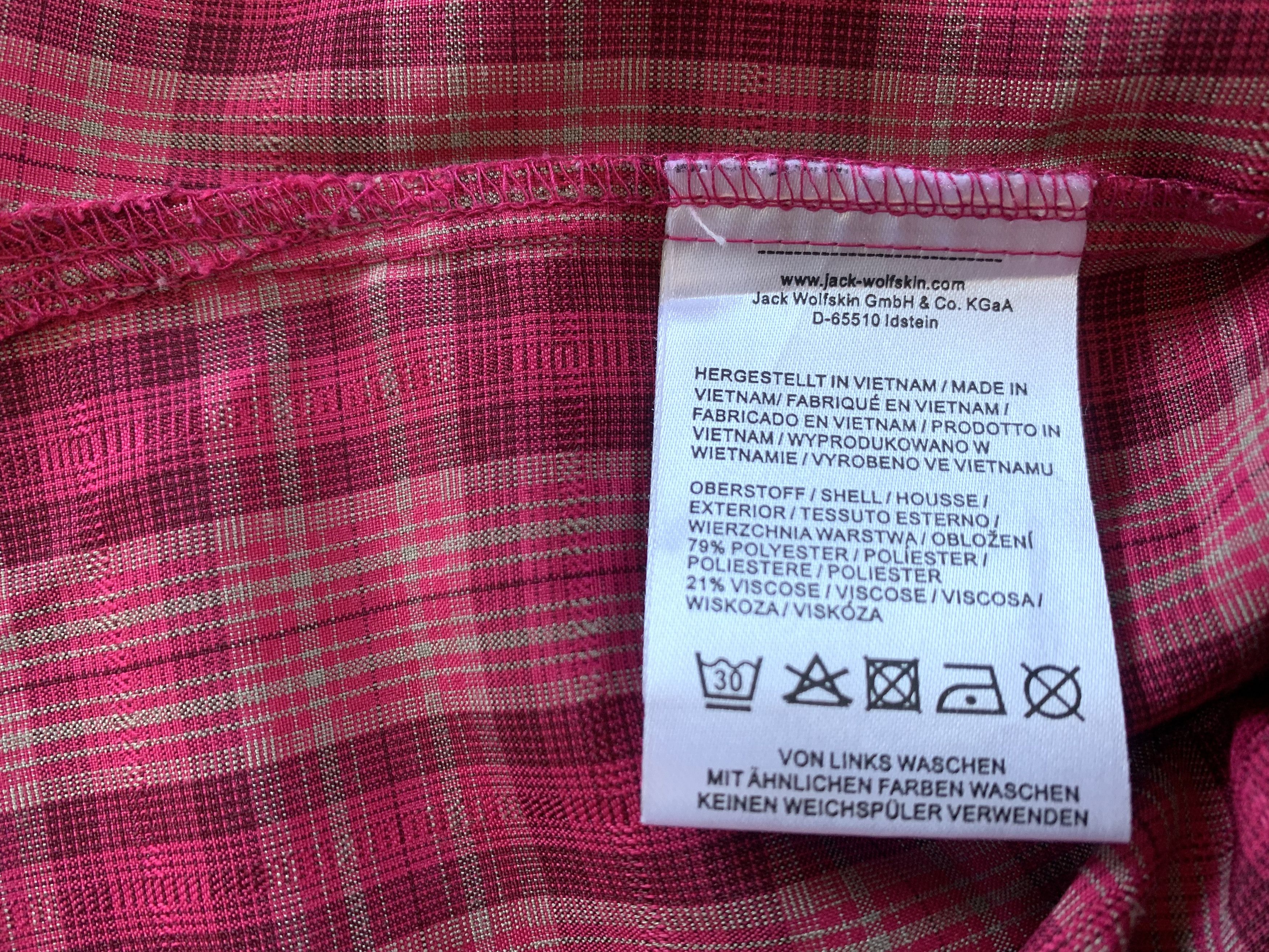 Jack Wolfskin Jack Wolfskin Women's Pink Trekking Shirt Size L / US 10 / IT 46 - 8 Thumbnail