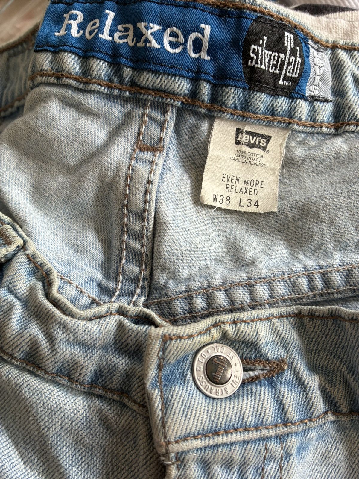 Levi's Vintage Clothing Vintage 90s Levi's Silver Tab light wash relaxed jeans Size US 38 / EU 54 - 6 Thumbnail