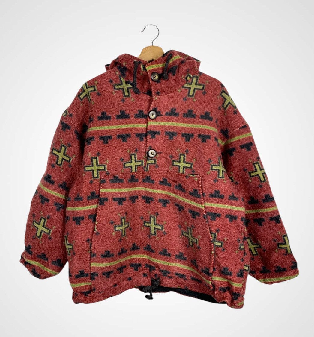 Vintage A11 Rare - Vintage Seppe Hoodie Anorak Wool Jacket Size US XL / EU 56 / 4 - 1 Thumbnail