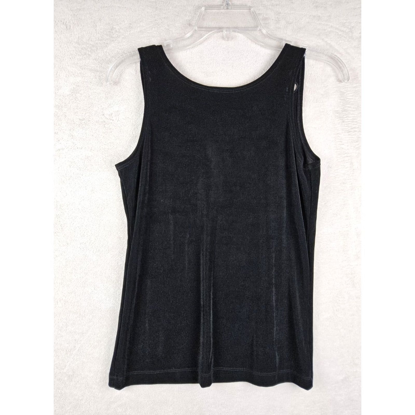 Vintage Chicos Travelers Iona Embroidered Neck Sleeveless Blouse Tank Top Size 0 (Women) Black Size XS / US 0-2 / IT 36-38 - 4 Thumbnail