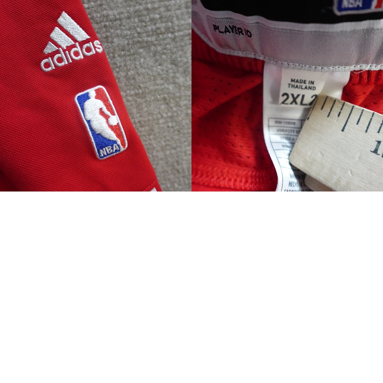 Adidas Adidas Pants 2XL Basketball Tear Away Track Pants Men Red +2 Length Washington Wizards Size US 39 - 9 Thumbnail