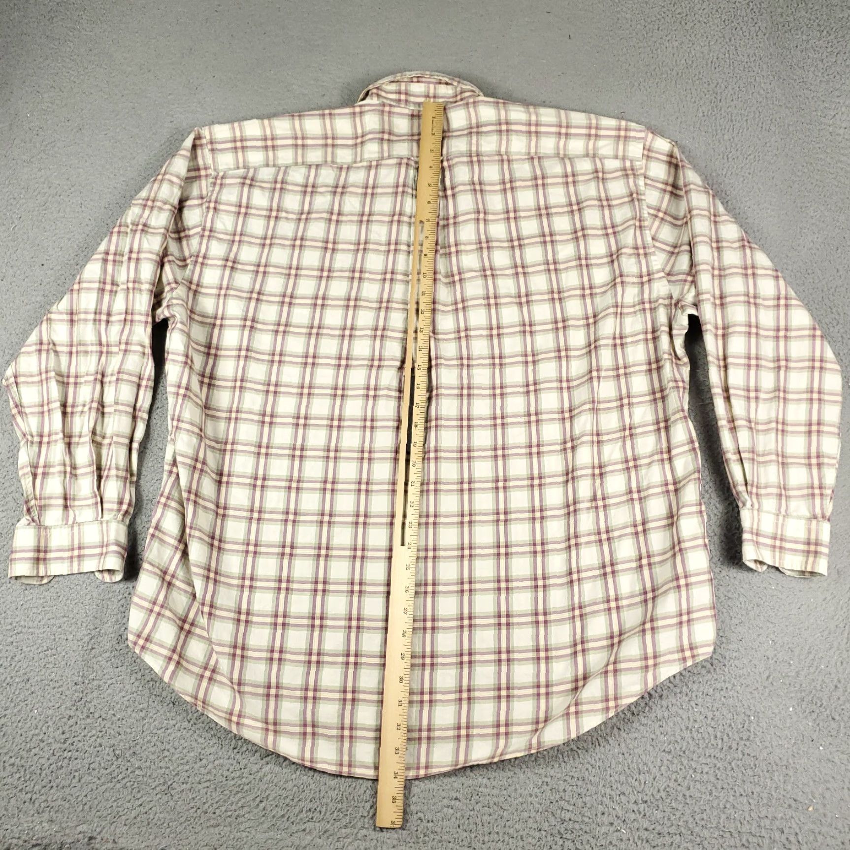 Faconnable Façonnable Button-Up Shirt Mens 2XL Brown Plaid Long Sleeve Casual Modern Size US XXL / EU 58 / 5 - 3 Thumbnail