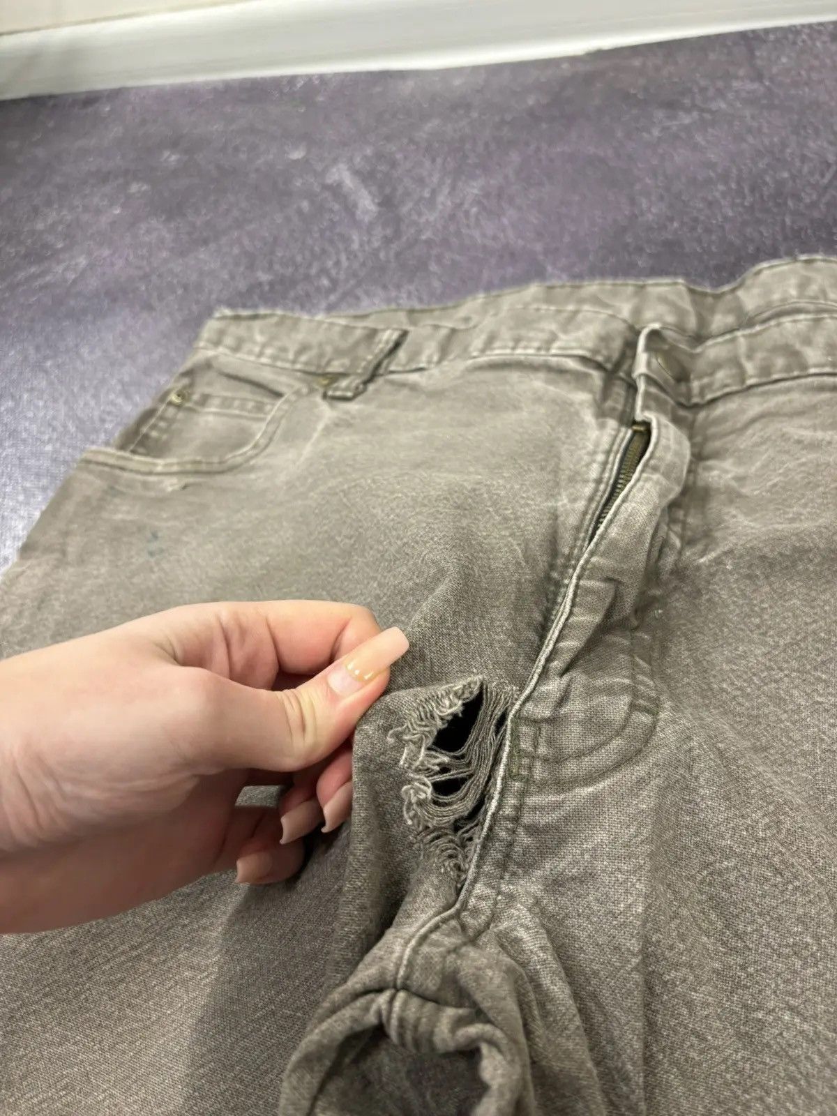 Dickies × Vintage Vintage Dickies USA Carpenter Khaki Work Hype Baggy Pants Size US 40 / EU 56 - 9 Thumbnail