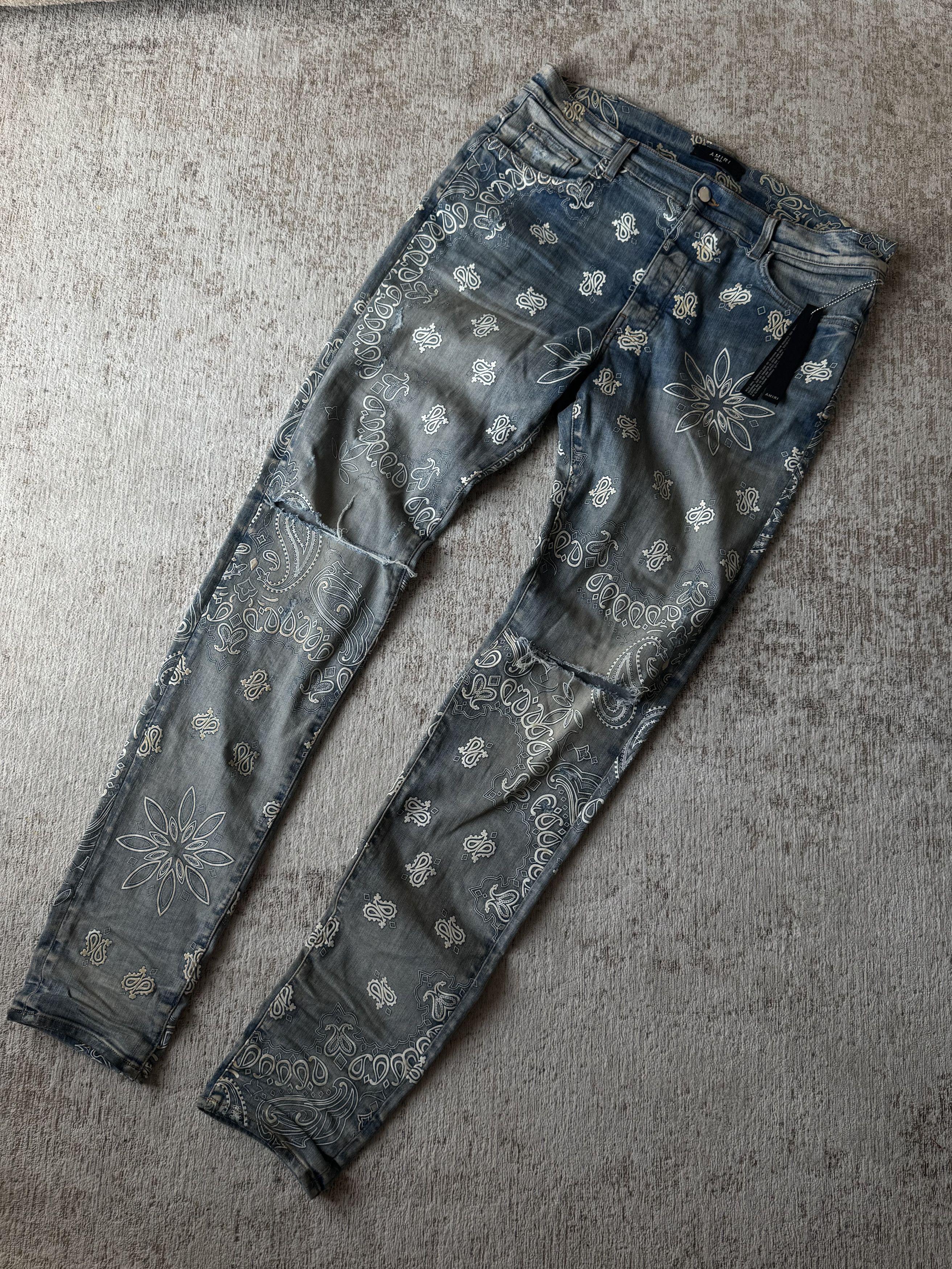 Amiri Amiri Bandana Jeans Size US 36 / EU 52 - 1 Thumbnail