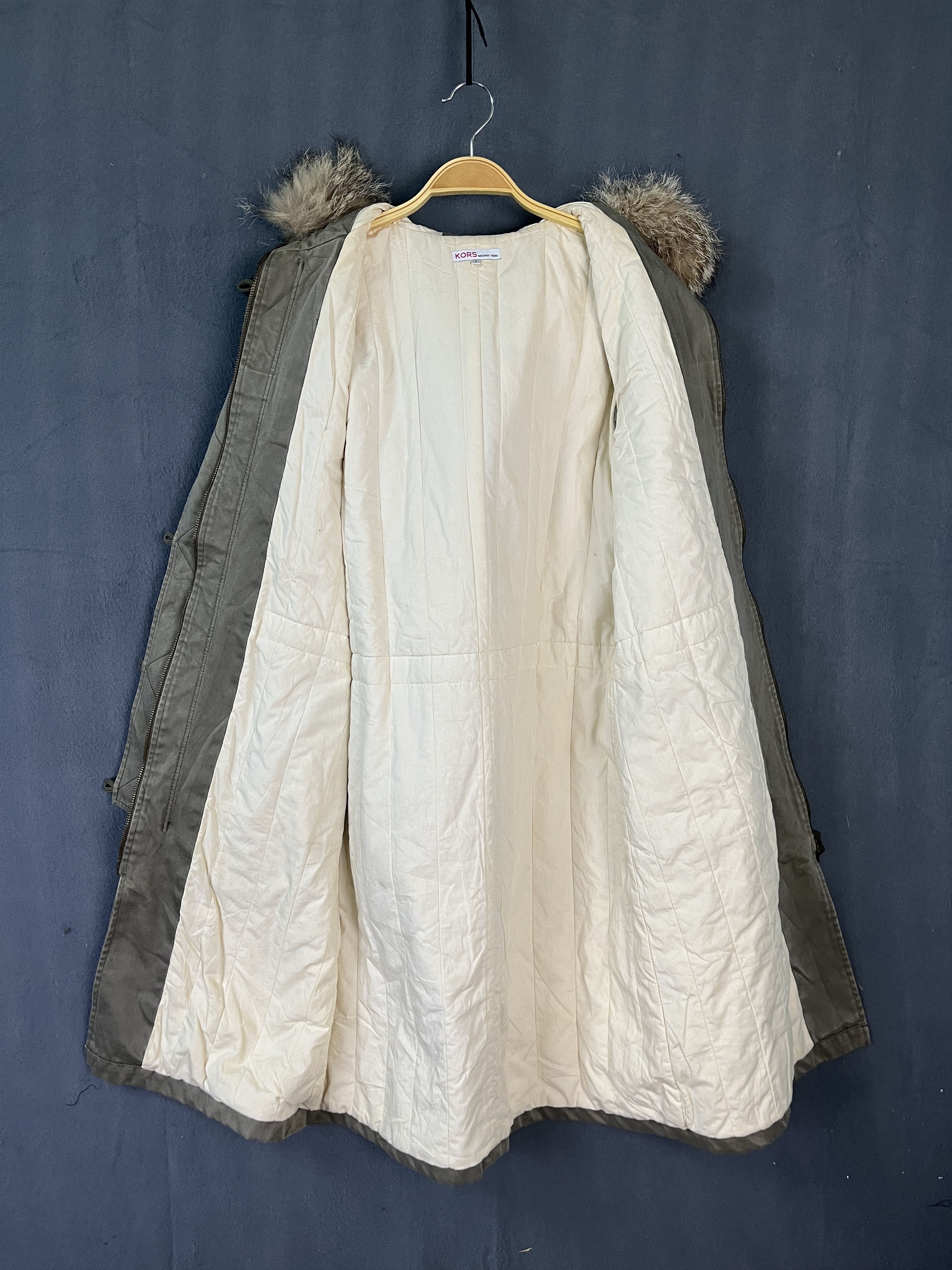 Michael Kors Kors by Michael Kors Long Coat Coyote Fur Hooded Jacket Size S / US 4 / IT 40 - 10 Thumbnail
