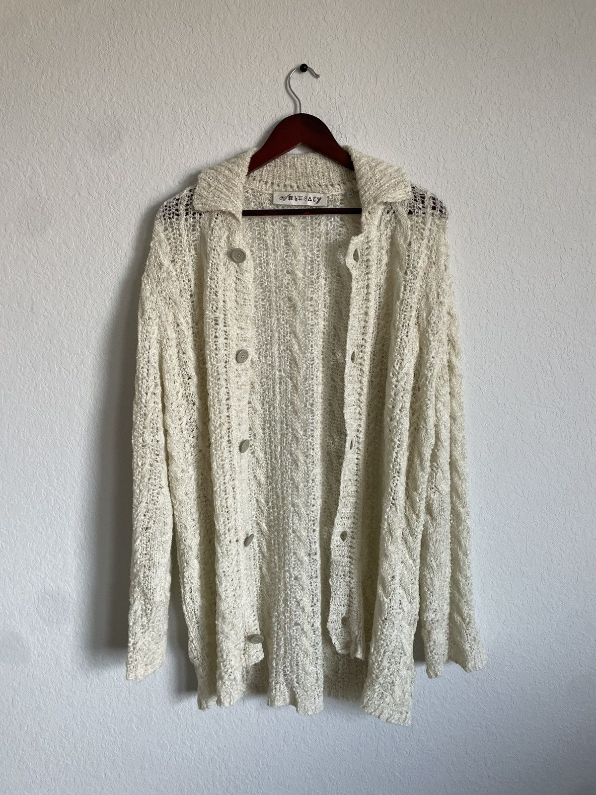 Our Legacy Our Legacy Big Cardigan in Caramel Cloudy Cotton | Grailed