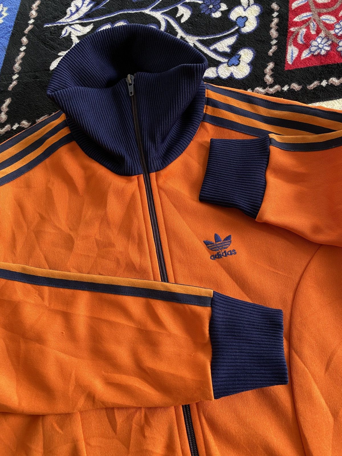 Adidas Vintage 80s Adidas 3 Stripes Tracktop Size US M / EU 48-50 / 2 - 5 Thumbnail