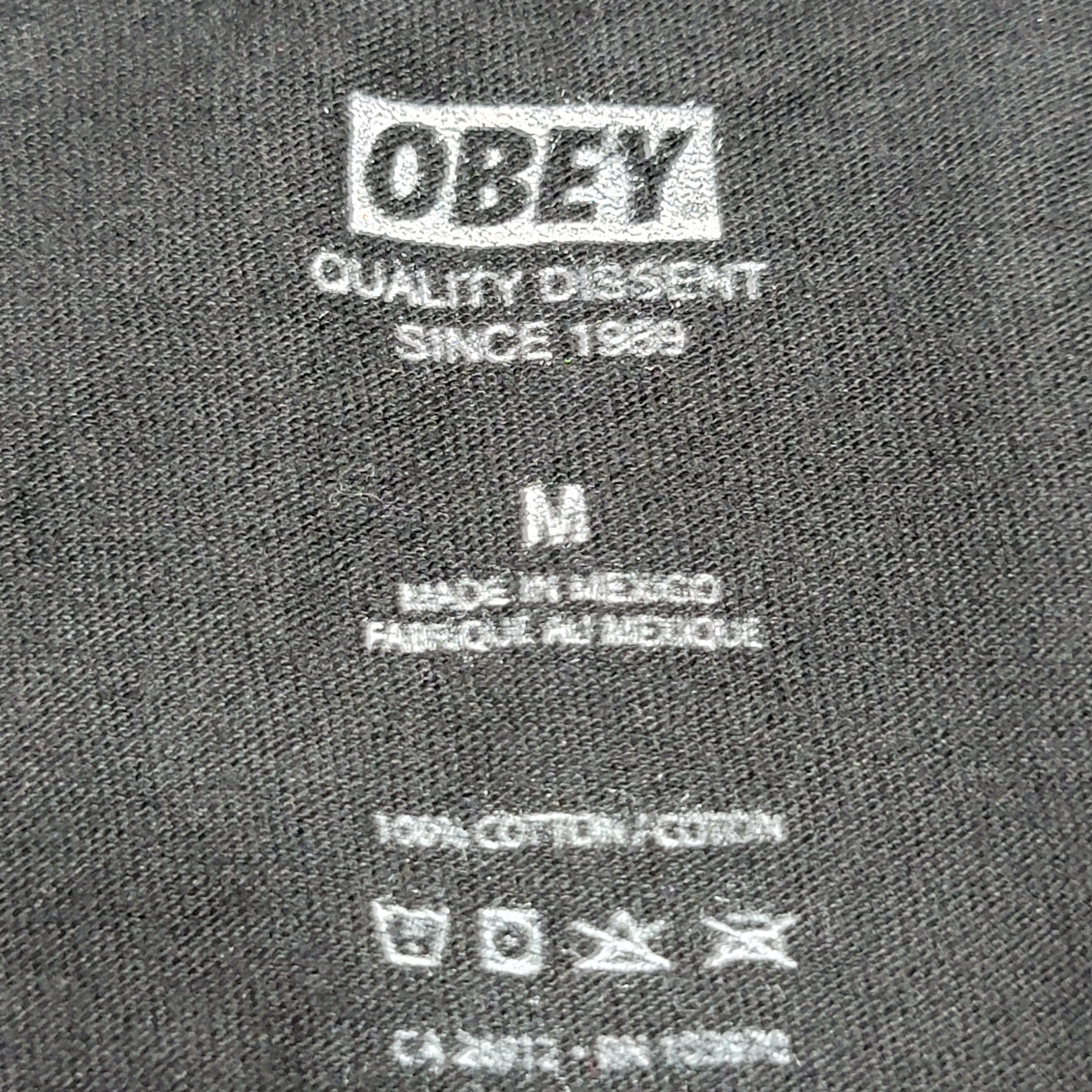 Obey Obey Graphic Trademark SS Black Tee - Size Medium Size US M / EU 48-50 / 2 - 5 Thumbnail