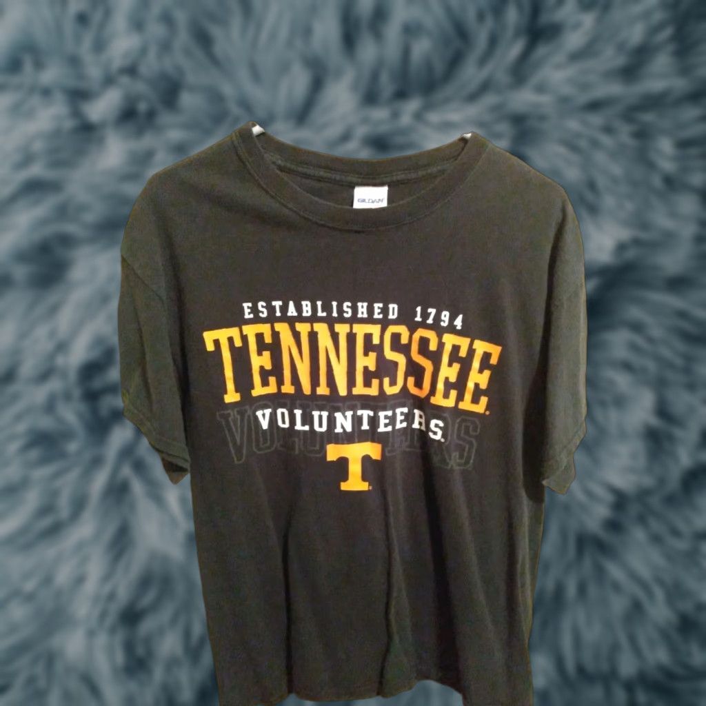 Gildan NCAA Tennessee Volunteers T-Shirt L Black Gildan Cotton Crew Neck Short Sleeve Mens Regular Fit University College Sports Shirt Size US L / EU 52-54 / 3 - 1 Thumbnail