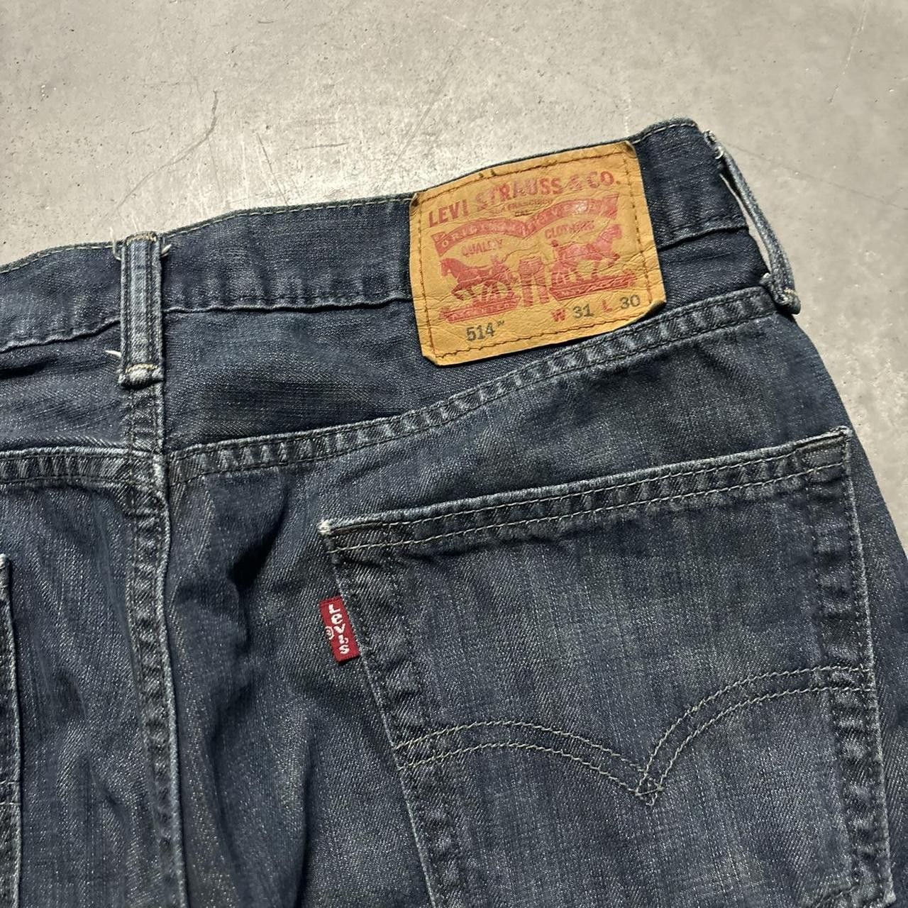 Levi's Crazy Vintage Y2K/2000s Grunge Levi’s Dark Wash Denim Jeans! Size US 31 - 7 Thumbnail