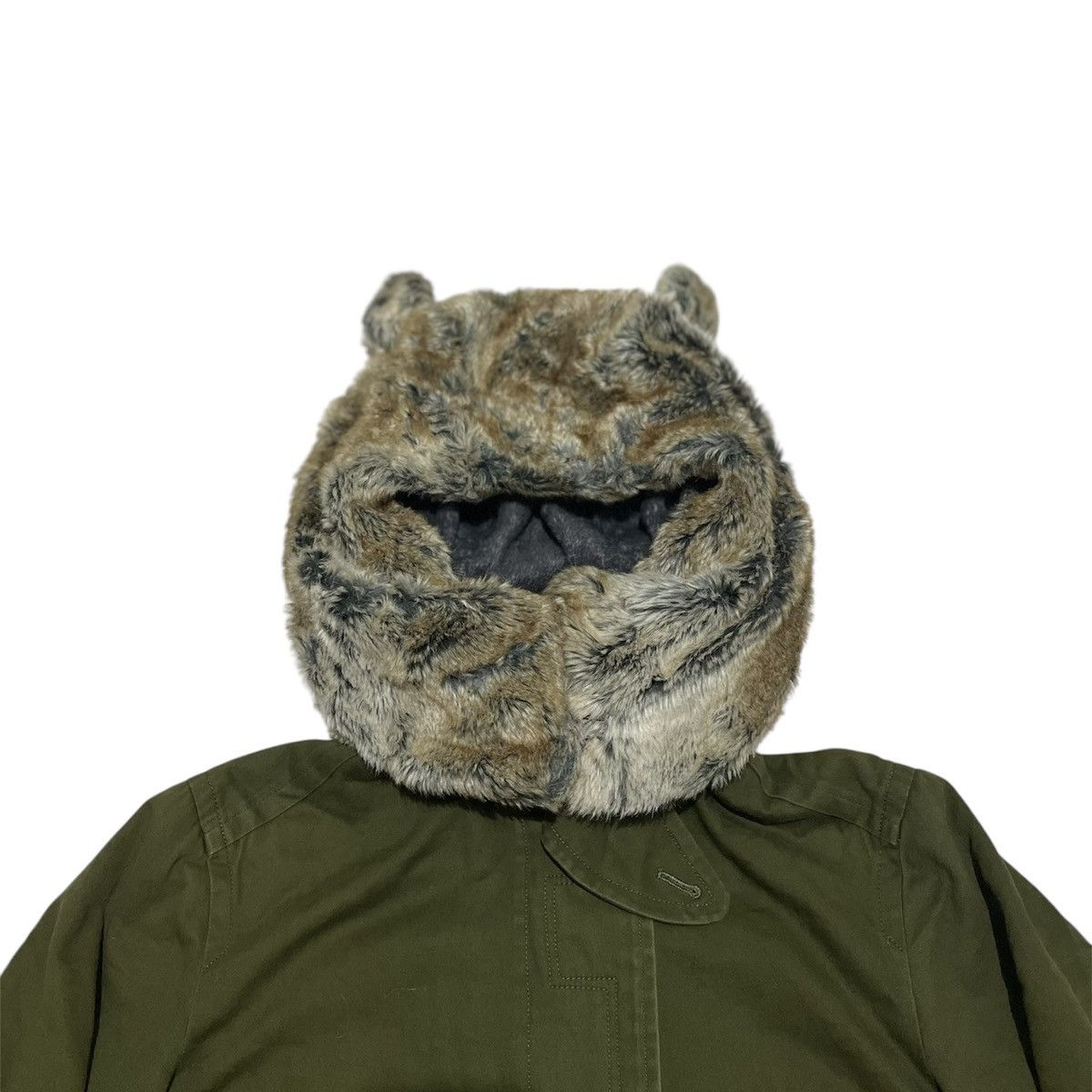 Issey Miyake Mercibeaucoup Bear Ear Faux Fur Hooded Parka Jacket Size US M / EU 48-50 / 2 - 4 Thumbnail