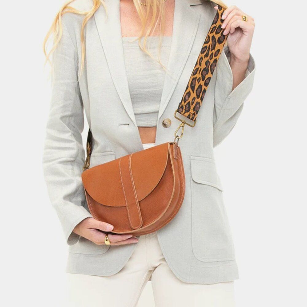 Molly Goddard Molly G Clementine Crossbody Whiskey Colored Saddle Leather Size ONE SIZE - 2 Thumbnail