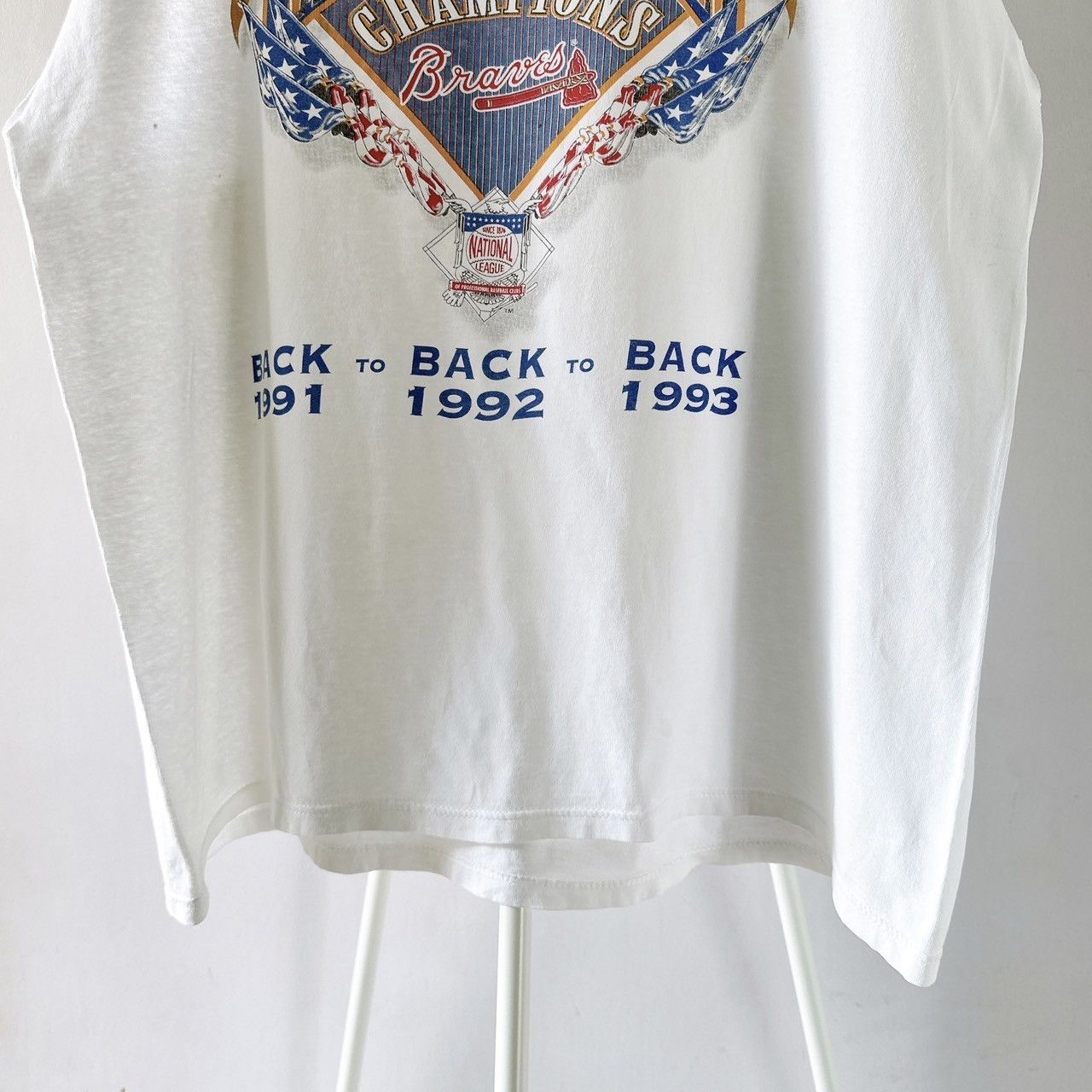 Starter × Vintage 90s Atlanta Braves MLB t-shirt/ XL Size US XL / EU 56 / 4 - 4 Thumbnail