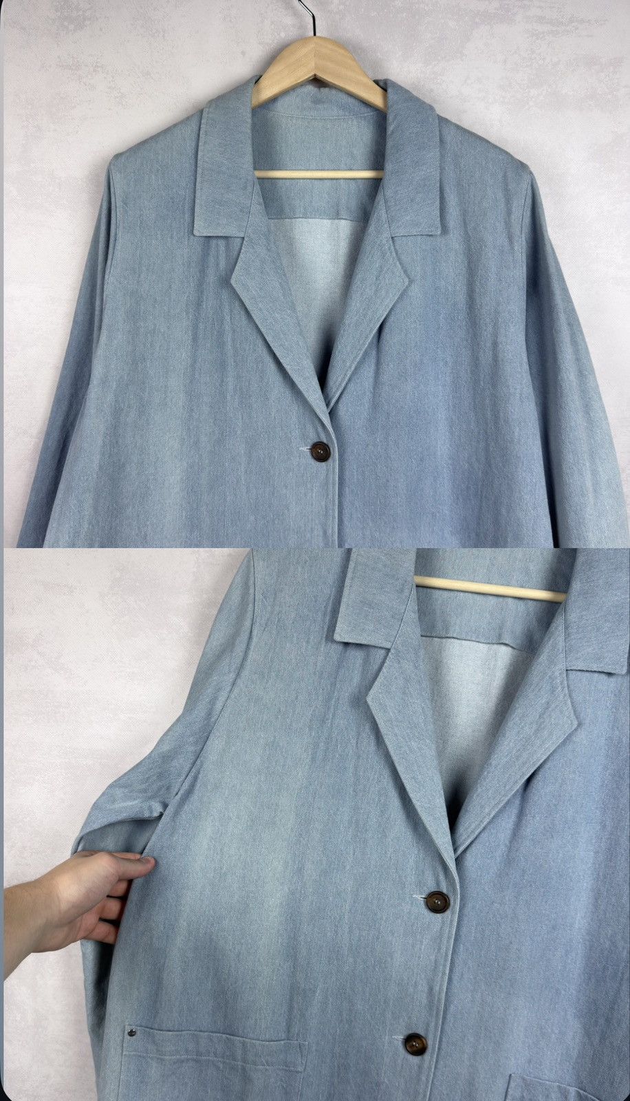 Bless BLESS Service N°51 Denim Summer Work Coat Size L Size US L / EU 52-54 / 3 - 10 Thumbnail