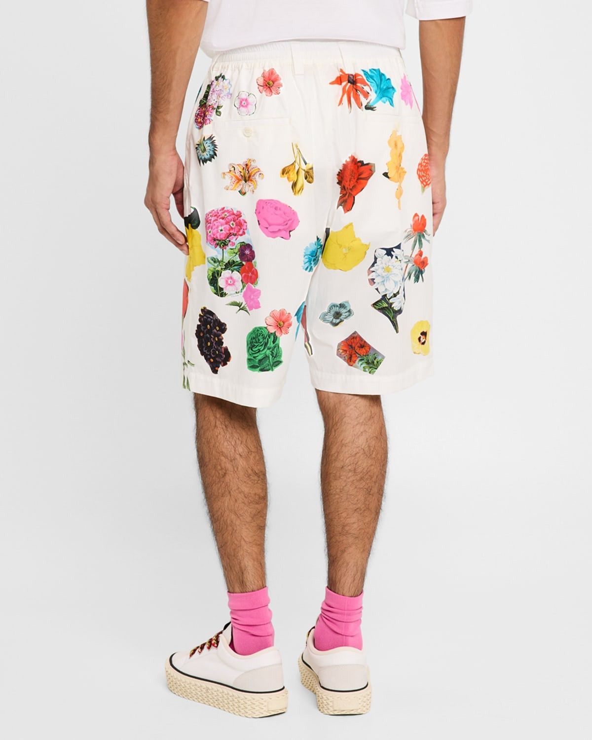 Marni oc11z0525 Floral Drawstring Shorts in Multicolor Size US 32 / EU 48 - 4 Thumbnail