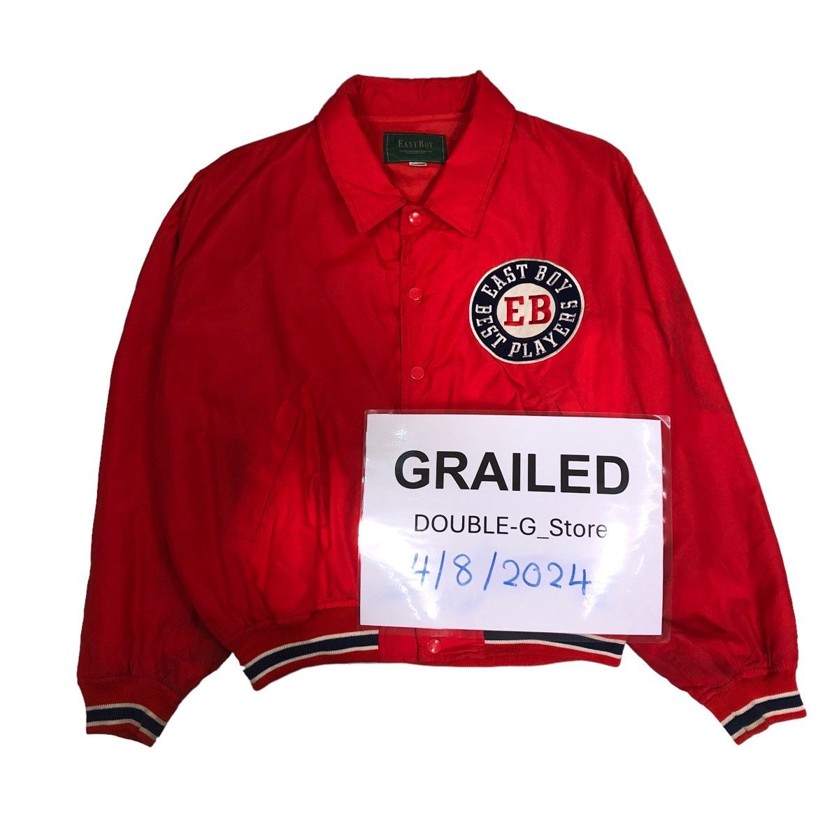 Japanese Brand 📌VINTAGE BOMBER JACKET EAST BOY EMBROIDERY BIG LOGO Size US M / EU 48-50 / 2 - 2 Thumbnail