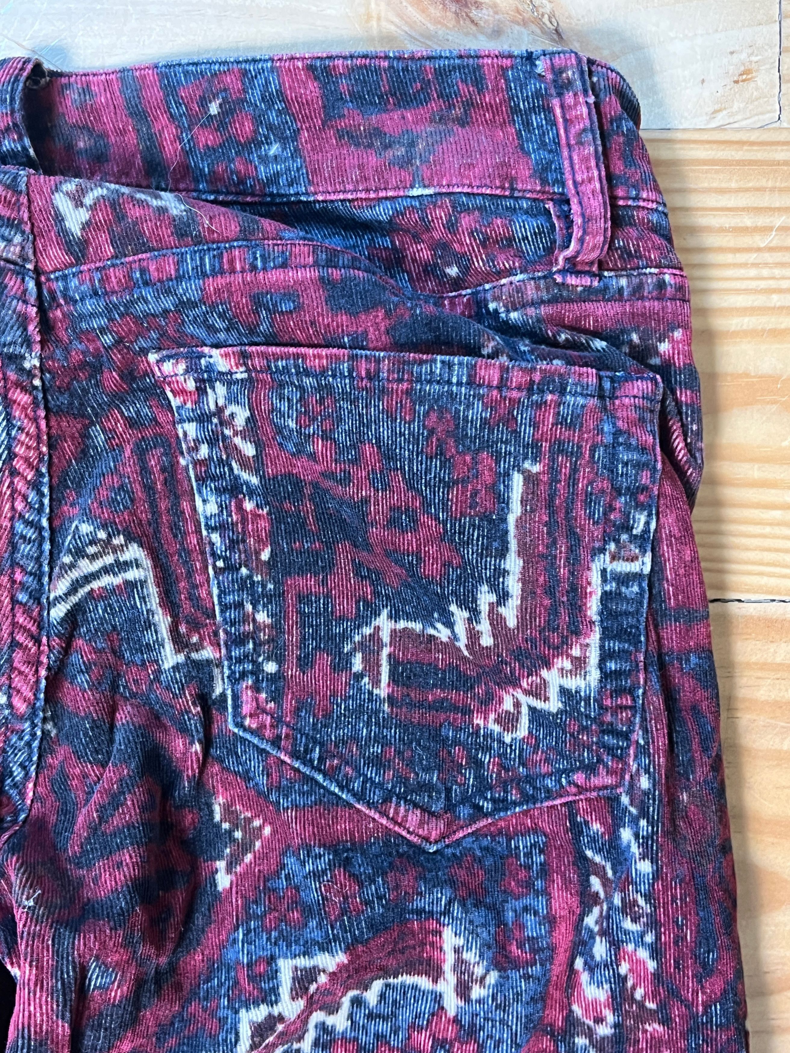 Ralph Lauren Ralph Lauren D&S Carpet Print Corduroy Pants XXS Boho Size 24" / US 00 / IT 34 - 7 Thumbnail
