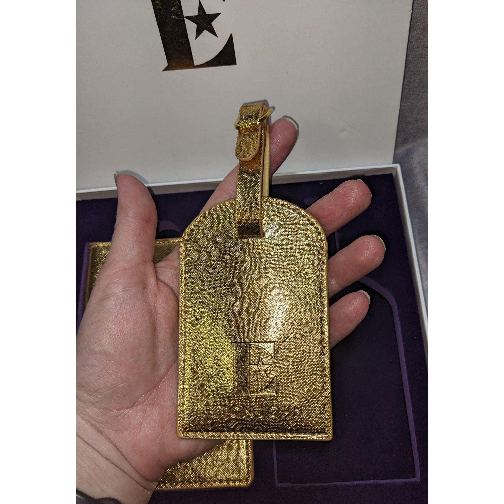 Other Goodbye Yellow Brick Road Elton John Gold Passport Holder & Size ONE SIZE - 3 Thumbnail