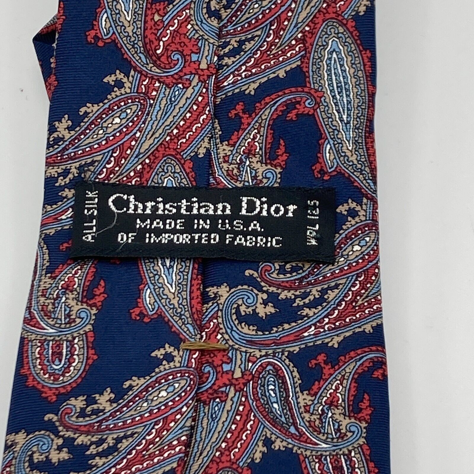 Dior Christian Dior Monsieur Tie Mens Silk Paisley Floral Necktie Size ONE SIZE - 5 Thumbnail