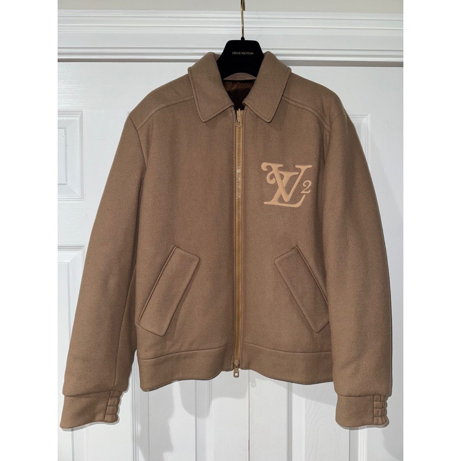 Louis Vuitton Louis Vuitton Nigo Damier Bomber Camel Beige Brown Jacket 48 Size US M / EU 48-50 / 2 - 4 Thumbnail