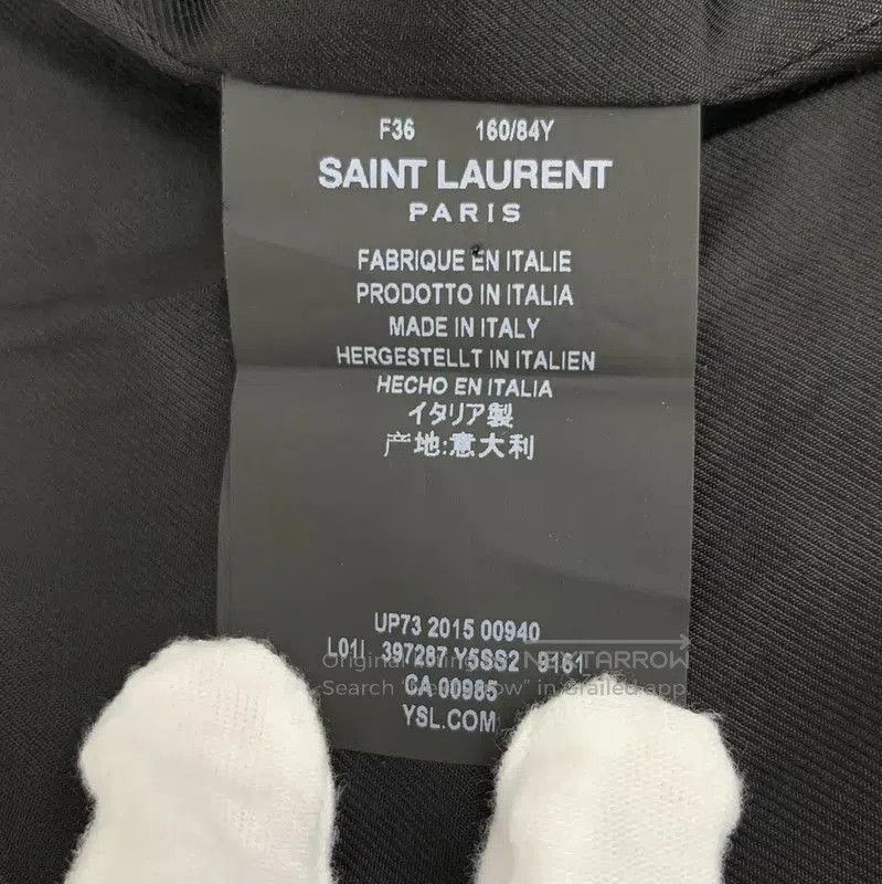 Yves Saint Laurent Saint Laurent White Leather Jacket for Women . Size XS / US 0-2 / IT 36-38 - 6 Thumbnail