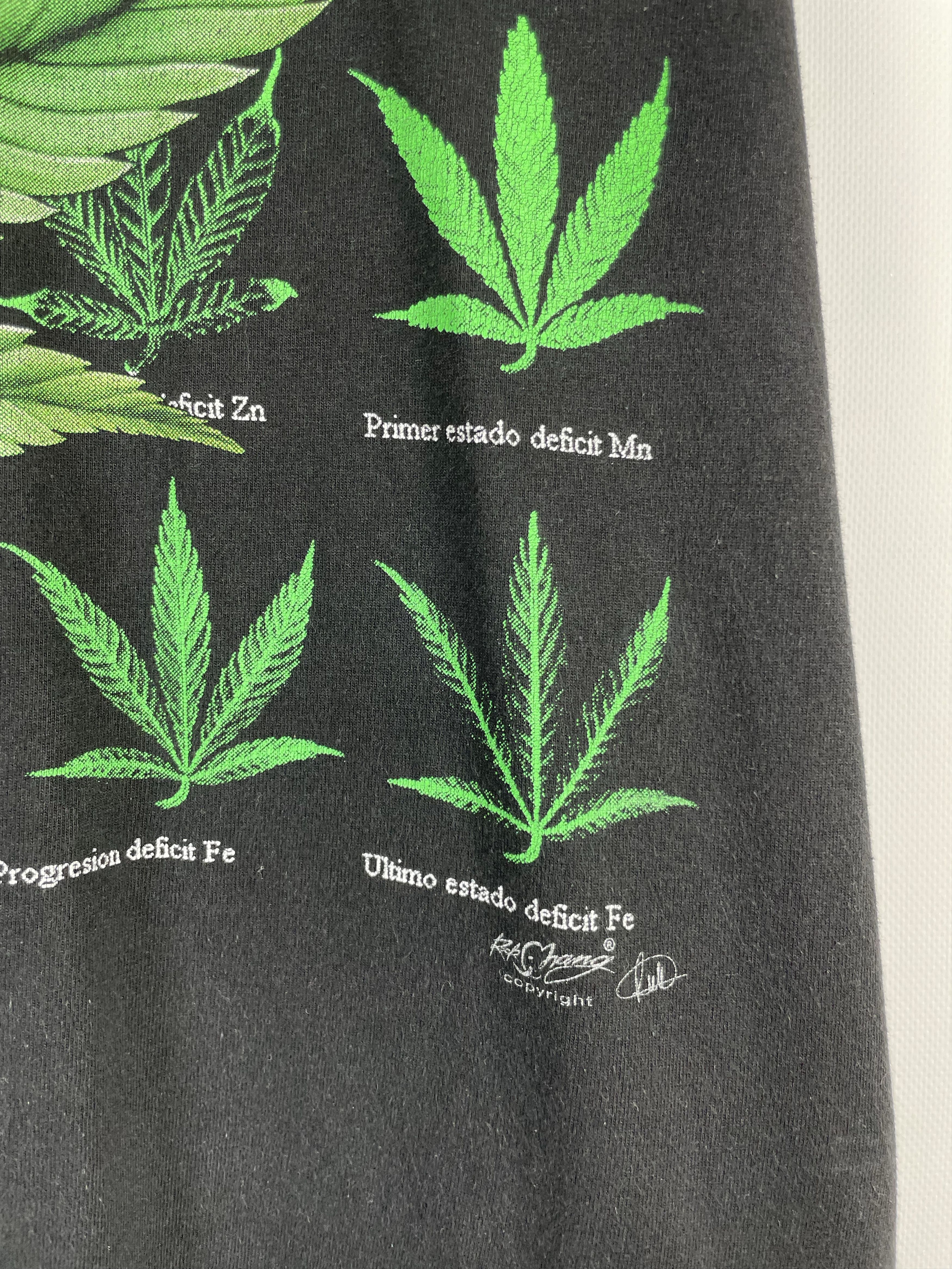 Vintage VINTAGE MARIJUANA TEE DISTRESSED Size US L / EU 52-54 / 3 - 4 Thumbnail