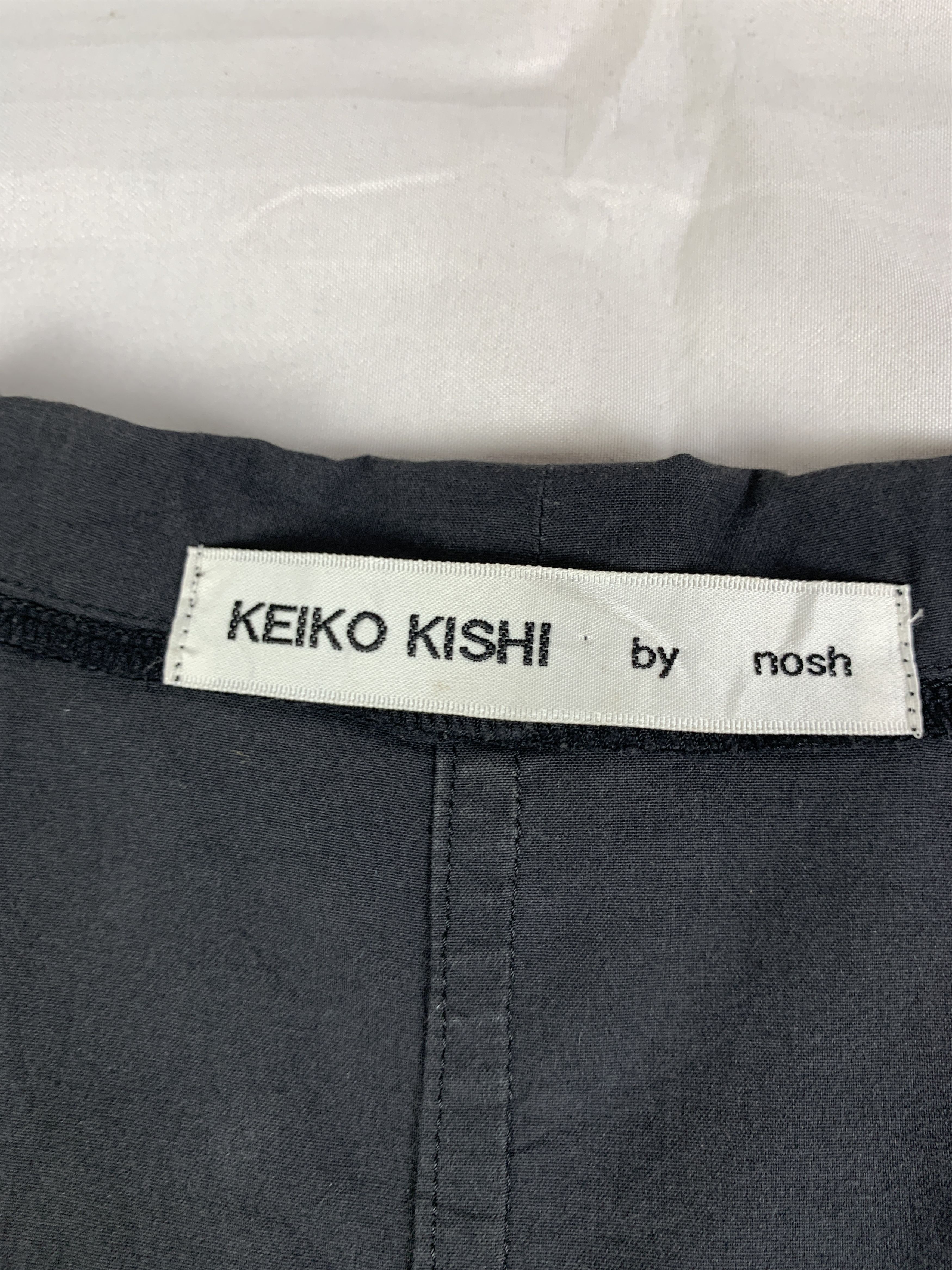 Japanese Brand KEIKO KISHI by nosh Black Wrapped Dressy Shirt (M) Size M / US 6-8 / IT 42-44 - 9 Thumbnail