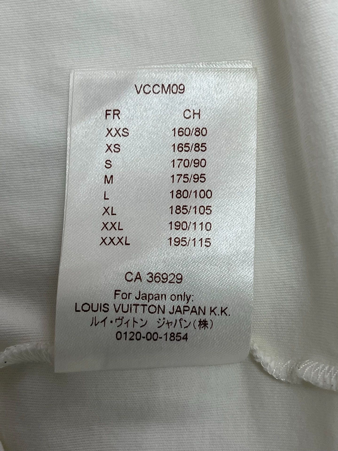 Louis Vuitton Louis Vuitton Basic White T-Shirt Men's L Size US L / EU 52-54 / 3 - 6 Thumbnail