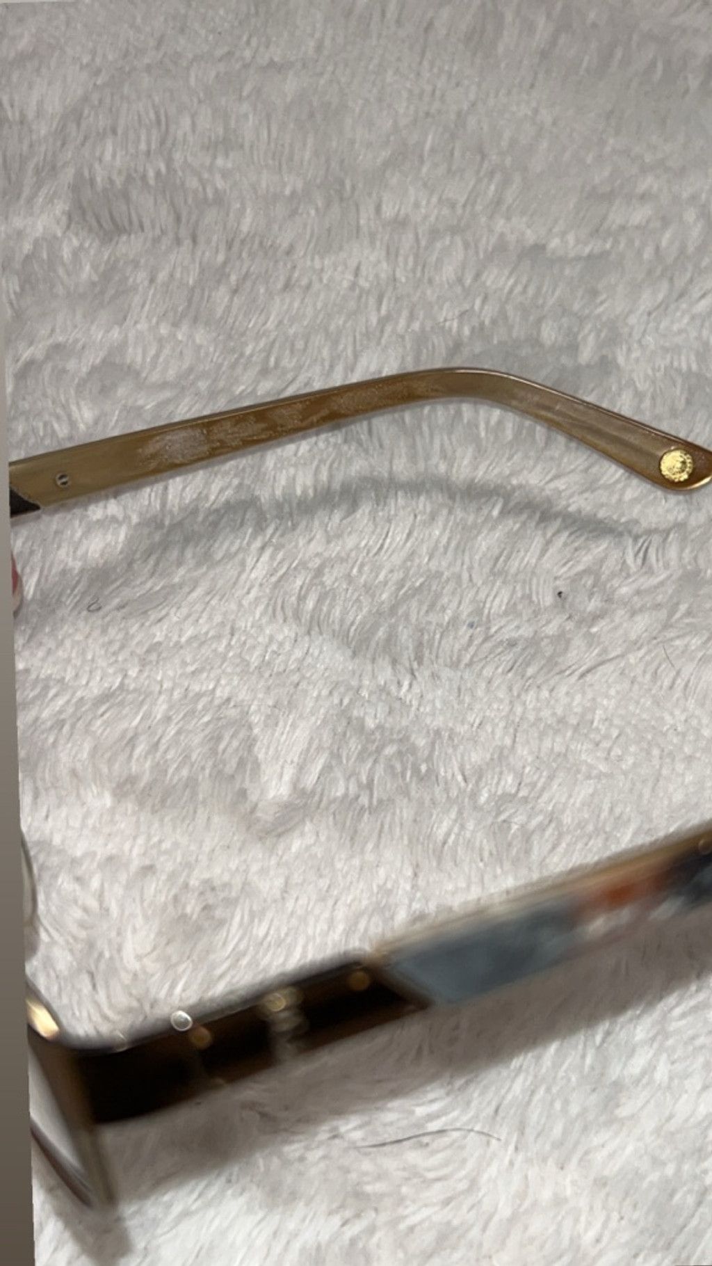 The Unbranded Brand Vintage Juicy Couture Brown Gold Glasses One Size Size ONE SIZE - 3 Thumbnail
