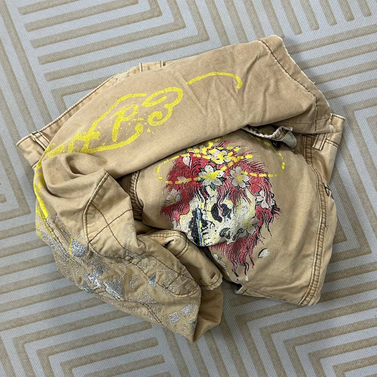 Ed Hardy × Japanese Brand Ed Hardy 6 pocket Cargo Outdoor (waist 36-37) Size US 37 - 1 Thumbnail