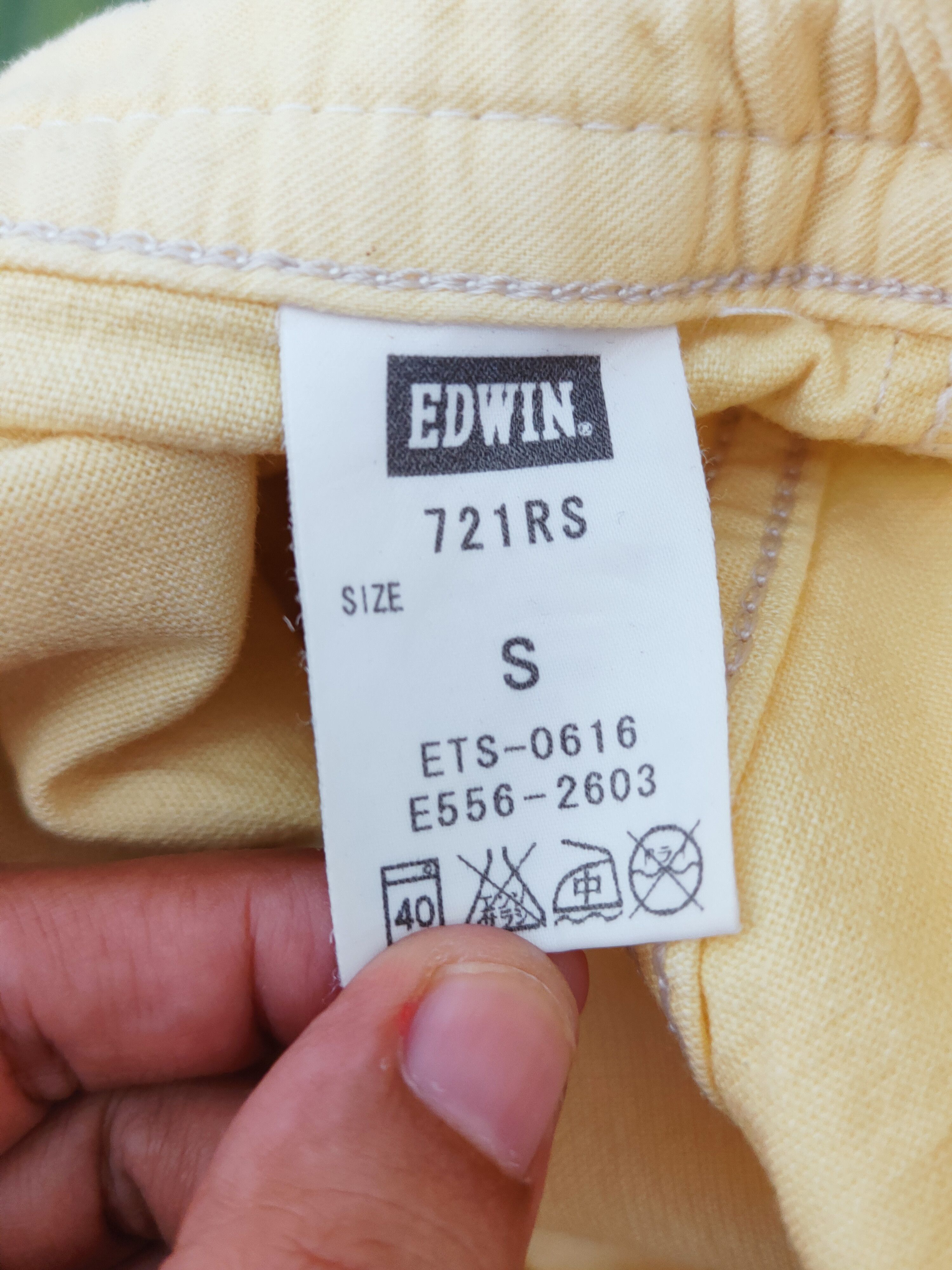 Edwin Edwin dungaree japan Yellow cargo Casual Pants #W842 Size US 29 - 13 Thumbnail