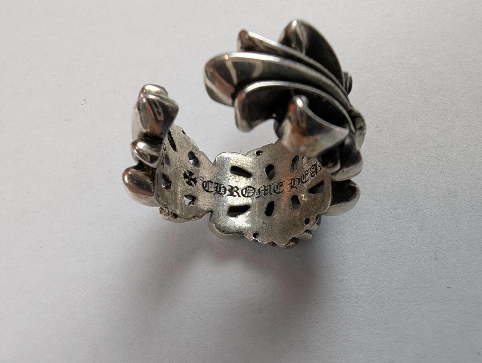 Chrome Hearts Chrome Hearts Double Floral Ring in Silver Size ONE SIZE - 9 Thumbnail