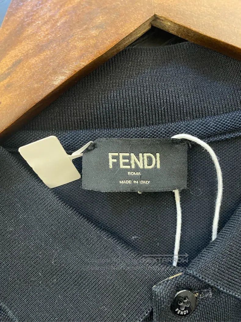 Fendi Fendi Black polo shirt for men Size US XL / EU 56 / 4 - 3 Thumbnail