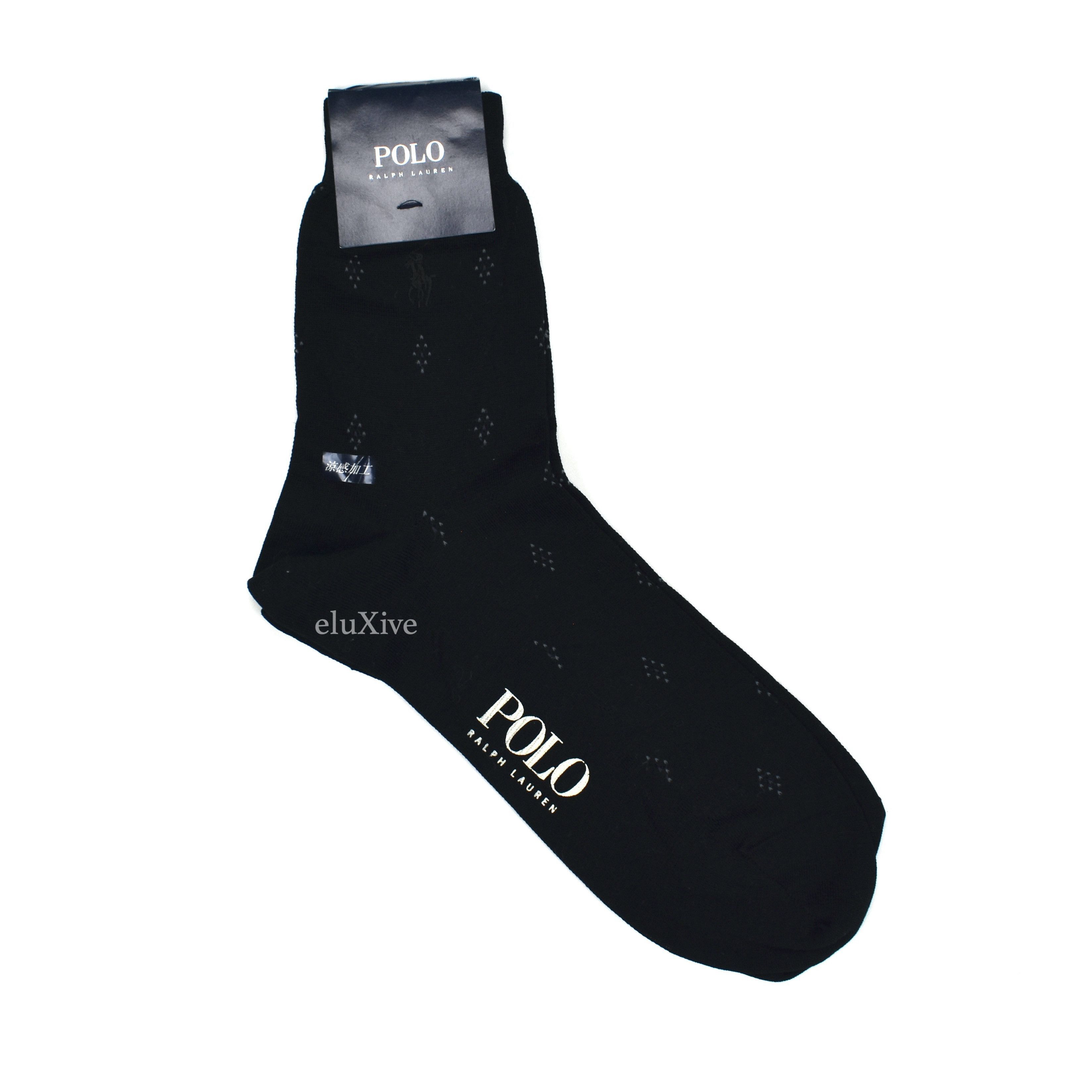 Polo Ralph Lauren Polo Vintage 90s Made in Japan Navy Logo Socks Size ONE SIZE - 1 Preview